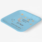 Twinkle Twinkle Little Star, Blau Pappteller (Gewinkelt)