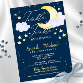 Twinkle Twinkle Little Star Blue Baby Boy Dusche Einladung