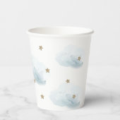 Twinkle Twinkle Little Star Blue Baby Dusche Pappbecher (Rückseite)