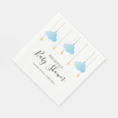 Twinkle Twinkle Little Star Blue Boy Baby Dusche Serviette (Ecke)