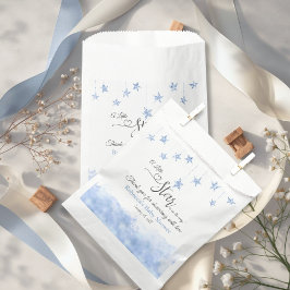 Twinkle Twinkle Little Star Blue Boy Baby Shower Geschenktütchen