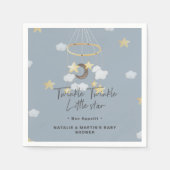 Twinkle Twinkle Little Star Boy Baby Shooting Pape Serviette (Vorderseite)