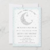 Twinkle Twinkle Little Star Boy Birthday Invite Einladung (Vorderseite)