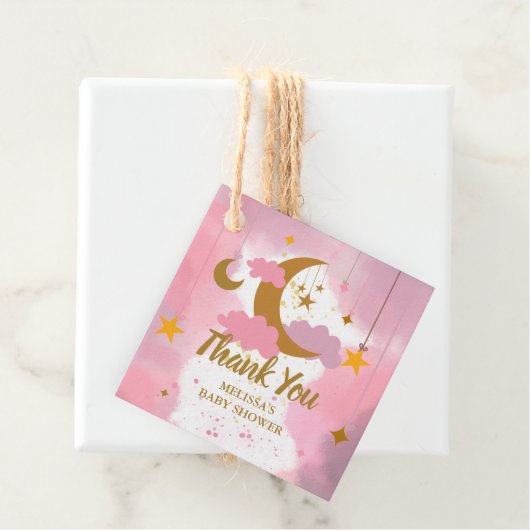 Twinkle Twinkle Little Star Custom Pink Geschenkanhänger (Beispiel)