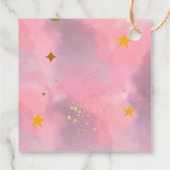Twinkle Twinkle Little Star Custom Pink Geschenkanhänger (Rückseite)