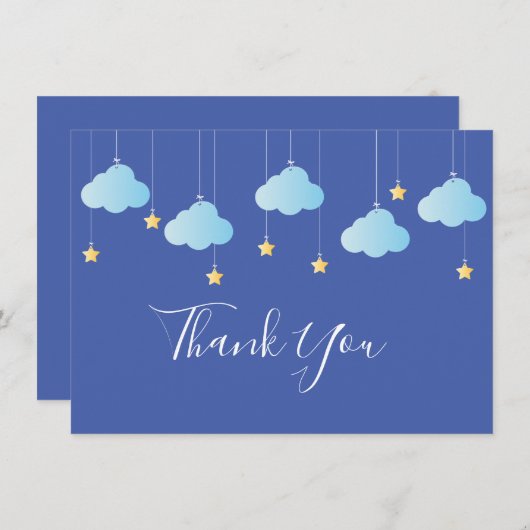 Twinkle Twinkle Little Star Danke Blue (Vorne/Hinten)