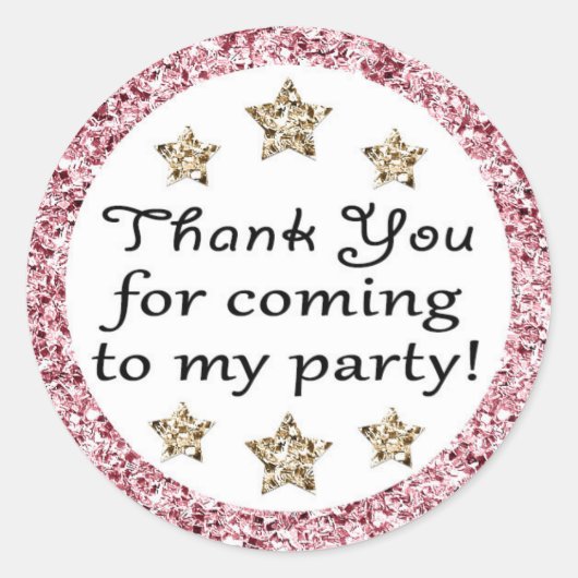 Twinkle Twinkle Little Star Danke Stickers (Vorderseite)