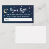 Twinkle Twinkle Little Star Diaper Raffle Begleitkarte (Vorne/Hinten)