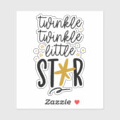 Twinkle Twinkle Little Star Doodle Aufkleber (Blatt)