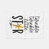 Twinkle Twinkle Little Star Doodle Fleecedecke (Vorderseite (Horizontal))