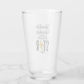 Twinkle Twinkle Little Star Doodle Glas (Rückseite)