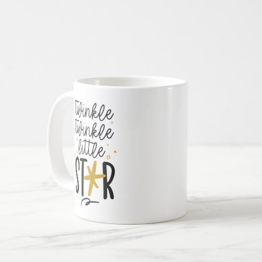 Twinkle Twinkle Little Star Doodle Kaffeetasse (Vorderseite Links)