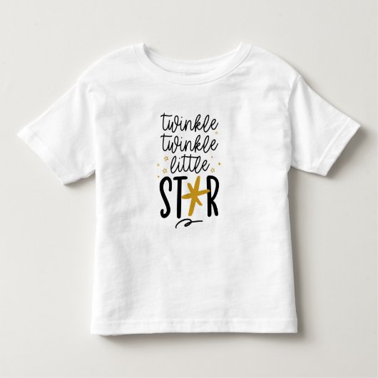 Twinkle Twinkle Little Star Doodle Kleinkind T-shirt (Vorderseite)