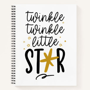 Twinkle Twinkle Little Star Doodle Notizblock