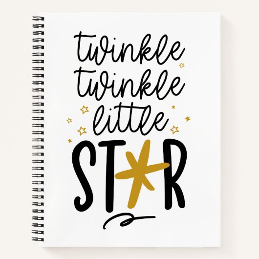 Twinkle Twinkle Little Star Doodle Notizblock (Vorderseite)