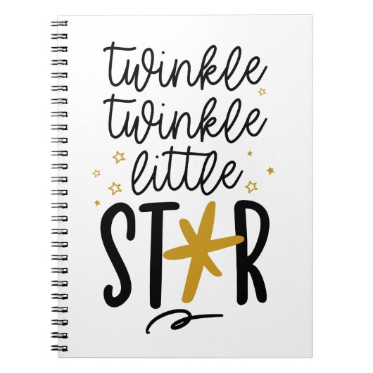 Twinkle Twinkle Little Star Doodle Notizblock (Vorderseite)