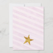 Twinkle Twinkle Little Star Einladung Pink (Rückseite)