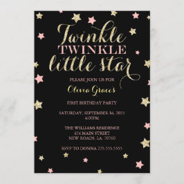 Twinkle Twinkle Little Star Einladung zum Geburtst
