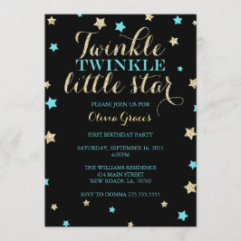 Twinkle Twinkle Little Star Einladung zum Geburtst