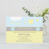 Twinkle Twinkle Little Star Einladungen für Jungen (Stehend Vorderseite)