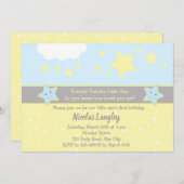 Twinkle Twinkle Little Star Einladungen für Jungen (Vorne/Hinten)