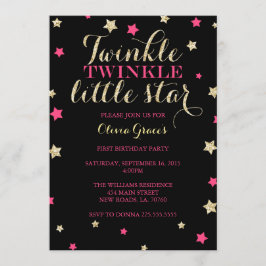 Twinkle Twinkle Little Star Einladungen zum Geburt