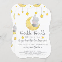 Twinkle Twinkle Little Star Elefant Babydusche