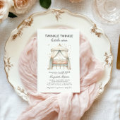 Twinkle Twinkle Little Star Elegant Babydusche Einladung