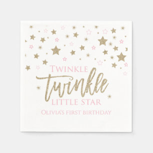 Twinkle Twinkle Little Star erste Geburtstags Serv Serviette