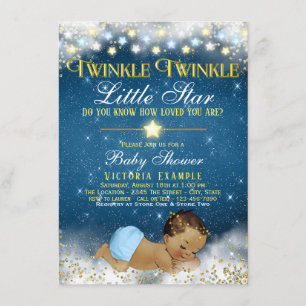 Twinkle Twinkle Little Star Ethnische Babyparty fü Einladung