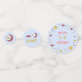 Twinkle Twinkle Little Star First Geburtstag Konfetti (Vorderseiten)