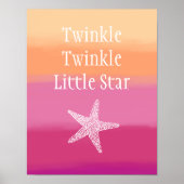 Twinkle Twinkle Little Star Fish (Ocean Beach) Poster (Vorne)