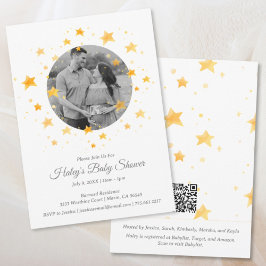 Twinkle Twinkle Little Star Foto Babydusche Einladung