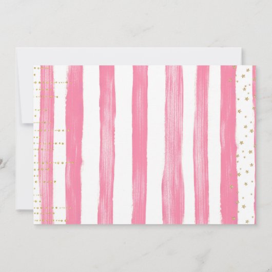 Twinkle Twinkle Little Star Foto Einladung (Rückseite)