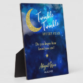 Twinkle Twinkle Little Star Fotoplatte (Seite)