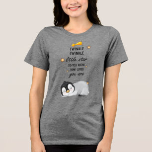 Twinkle, Twinkle Little Star für Sleep Pinguin T- Tri-Blend Shirt