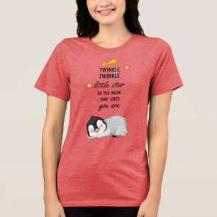 Twinkle, Twinkle Little Star für Sleep Pinguin T- Tri-Blend Shirt
