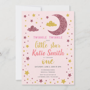 Twinkle Twinkle Little Star Geburtstag Einladung