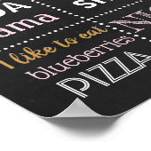 Twinkle Twinkle Little Star Geburtstagskatone Poster (Ecke)