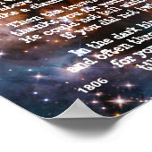TWINKLE TWINKLE LITTLE STAR Gedicht Poster (Ecke)