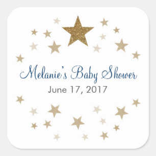 Twinkle Twinkle Little Star Gefallen-Sticker Quadratischer Aufkleber