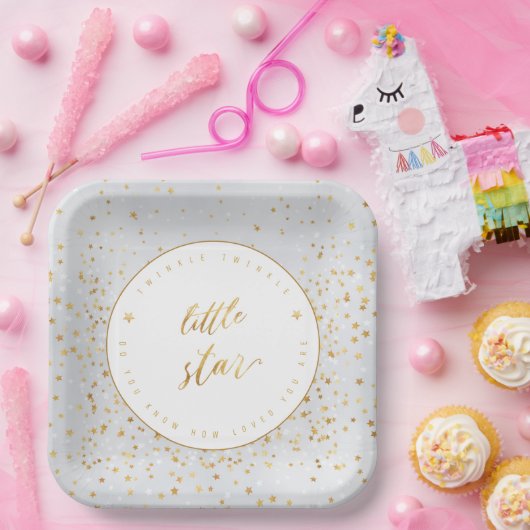 Twinkle Twinkle Little Star Gender Neutral Pappteller (Party)