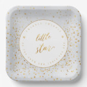 Twinkle Twinkle Little Star Gender Neutral Pappteller (Vorderseite)