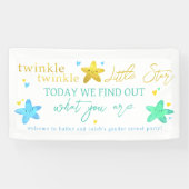 Twinkle Twinkle Little Star Gender Reveal Banner (Horizontal)