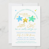 Twinkle Twinkle Little Star Gender Reveal Dusche I Einladung (Vorderseite)