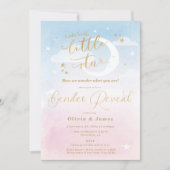 Twinkle Twinkle Little Star Gender Reveal Einladung (Vorderseite)