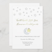 Twinkle Twinkle Little Star - Gender Reveal Invite Einladung (Vorne/Hinten)