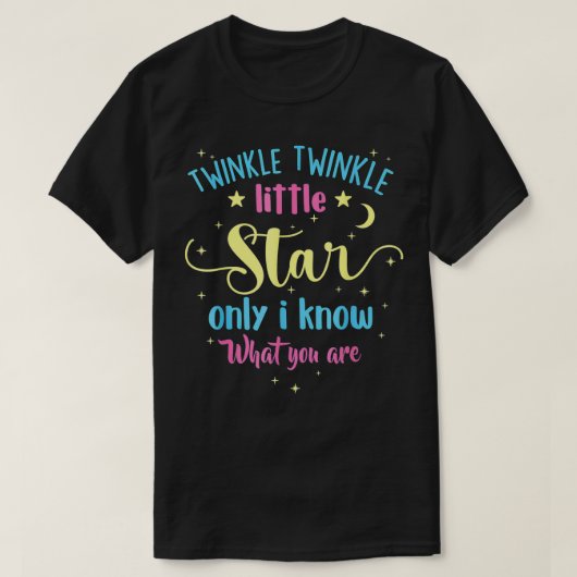 Twinkle Twinkle Little Star Gender Reveal Party Ba T-Shirt (Design vorne)