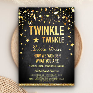 Twinkle Twinkle Little Star Gender Reveal Party Einladung