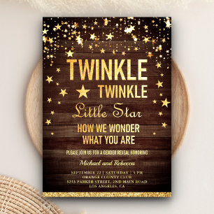 Twinkle Twinkle Little Star Geschlechtsenthüllungs Einladung